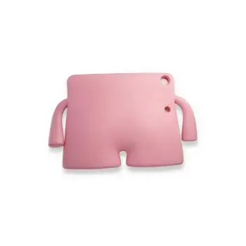 Newface iPad Pro 11 (2021) Kılıf Karakter Tablet Silikon - Açık Pembe