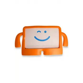 Newface Apple iPad Pro 11 (2021) Kılıf Karakter Tablet Silikon - Turuncu