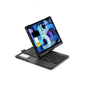Newface iPad Pro 11 (2021) Kılıf Magic Dönen Klavyeli Tablet Kılıf - Siyah