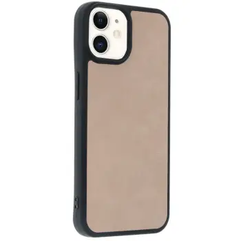 Newface iPhone 11 Kılıf Aras Deri Kapak - Pudra