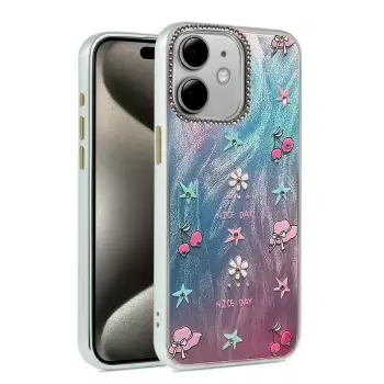 Newface Apple iPhone 11 Kılıf Blade Aynalı Desenli Kapak - Desen 4