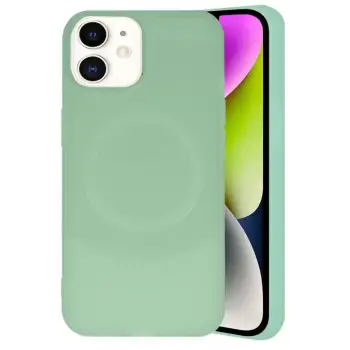 Newface Apple iPhone 11 Kılıf Maya Karbon Kapak - Su Yeşili