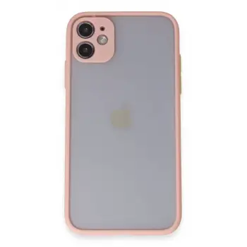Newface Apple iPhone 11 Kılıf Montreal Silikon Kapak - Pembe