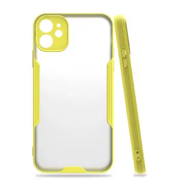 Newface iPhone 11 Kılıf Platin Silikon - Sarı