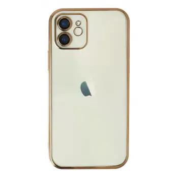 Newface Apple iPhone 11 Kılıf Razer Lensli Silikon - Gold