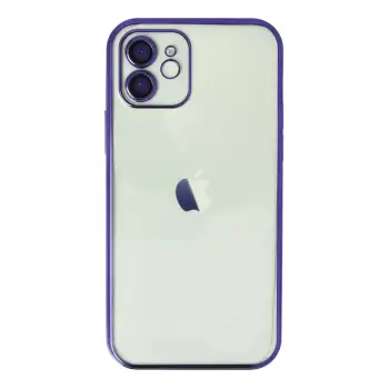 Newface Apple iPhone 11 Kılıf Razer Lensli Silikon - Mor