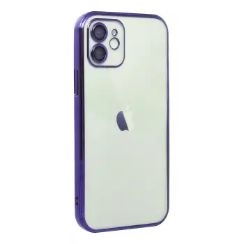 Newface iPhone 11 Kılıf Razer Lensli Silikon - Mor