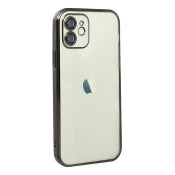 Newface iPhone 11 Kılıf Razer Lensli Silikon - Siyah