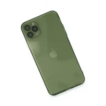 Newface iPhone 11 Pro Max Kılıf Fly Lens Silikon - Yeşil