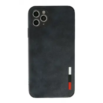 Newface Apple iPhone 11 Pro Max Kılıf Loop Deri Silikon - Lacivert