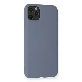 Newface Apple iPhone 11 Pro Max Kılıf Nano içi Kadife Silikon - Gri