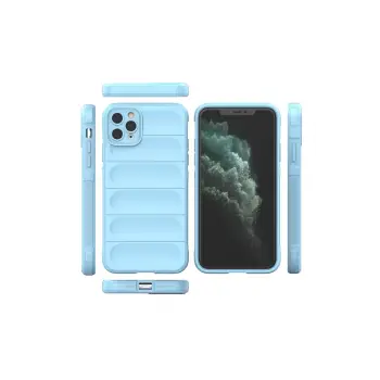 Newface iPhone 11 Pro Max Kılıf Optimum Silikon - Sky Blue