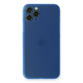 Newface Apple iPhone 11 Pro Max Kılıf PP Ultra İnce Kapak - Mavi