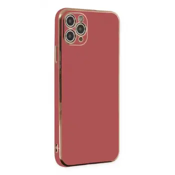 Newface Apple iPhone 11 Pro Max Kılıf Volet Silikon - Kırmızı