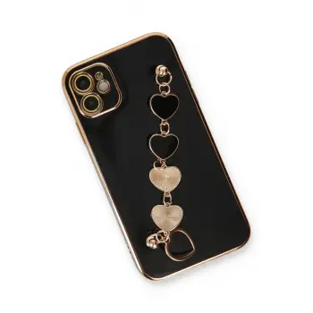 Newface iPhone 12 Kılıf Esila Silikon - Siyah