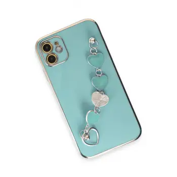 Newface iPhone 12 Kılıf Esila Silikon - Su Yeşili