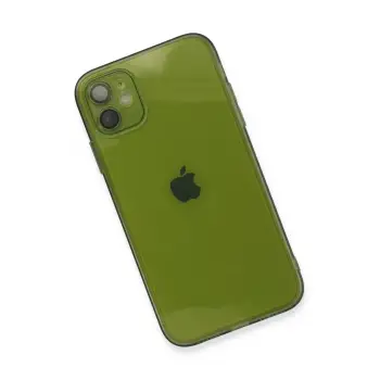 Newface iPhone 12 Kılıf Fly Lens Silikon - Yeşil