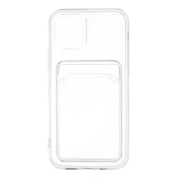 Newface iPhone 12 Kılıf Kart Şeffaf Silikon - Şeffaf