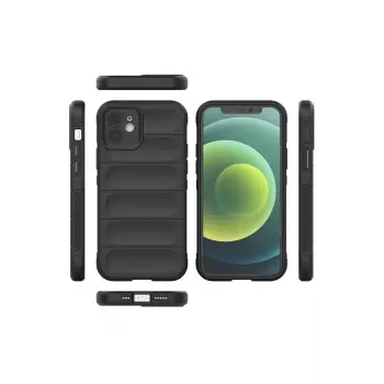 Newface iPhone 12 Kılıf Optimum Silikon - Siyah