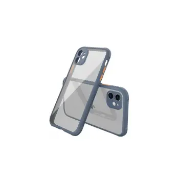 Newface iPhone 12 Mini Kılıf Miami Şeffaf Silikon - Gri