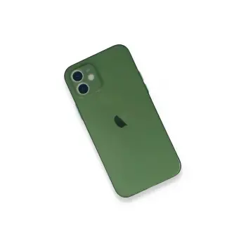Newface Apple iPhone 12 Mini Kılıf PP Ultra İnce Kapak - Yeşil