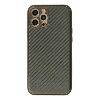 Newface Apple iPhone 12 Pro Kılıf Coco Karbon Silikon - Füme