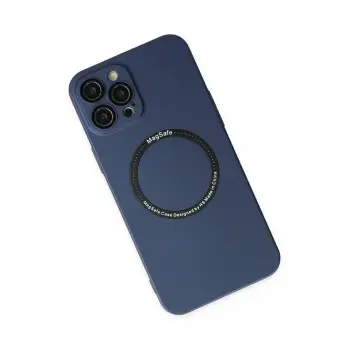 Newface iPhone 12 Pro Kılıf Jack Magneticsafe Lens Silikon - Lacivert