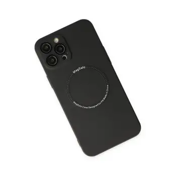 Newface Apple iPhone 12 Pro Kılıf Jack Magneticsafe Lens Silikon - Siyah
