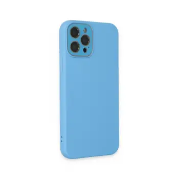 Newface Apple iPhone 12 Pro Kılıf Lansman Glass Kapak - Mavi