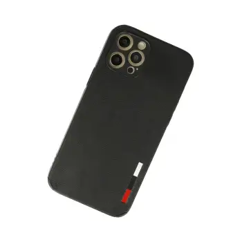 Newface iPhone 12 Pro Kılıf Loop Deri Silikon - Siyah