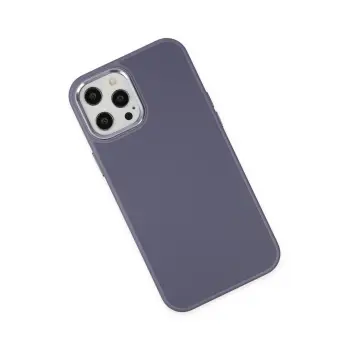 Newface iPhone 12 Pro Max Kılıf Asya Deri Silikon - Mor