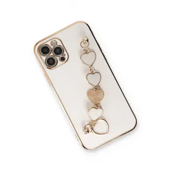 Newface iPhone 12 Pro Max Kılıf Esila Silikon - Beyaz