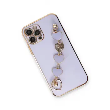 Newface iPhone 12 Pro Max Kılıf Esila Silikon - Lila