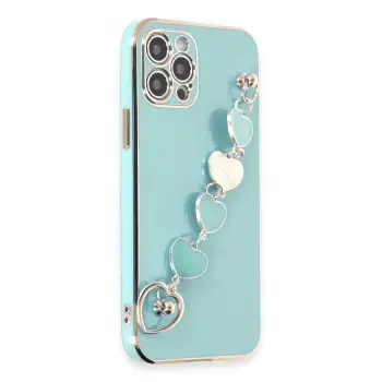 Newface iPhone 12 Pro Max Kılıf Esila Silikon - Su Yeşili