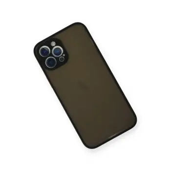 Newface iPhone 12 Pro Max Kılıf Montreal Silikon Kapak - Siyah