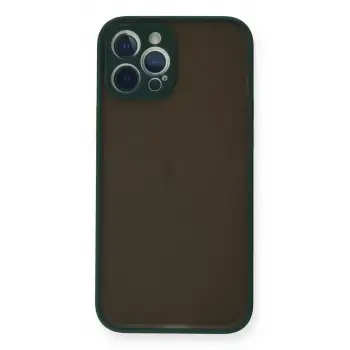 Newface Apple iPhone 12 Pro Max Kılıf Montreal Silikon Kapak - Yeşil