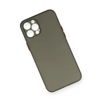 Newface iPhone 12 Pro Max Kılıf PP Ultra İnce Kapak - Gri