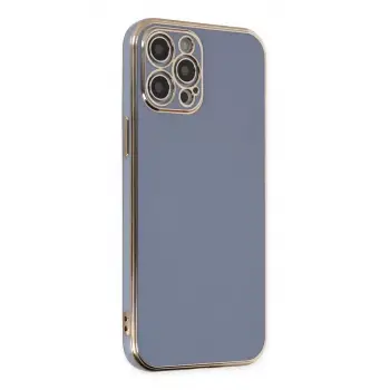 Newface Apple iPhone 12 Pro Max Kılıf Volet Silikon - Mavi