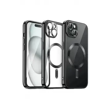 Newface Apple iPhone 13 Kılıf Kross Magneticsafe Kapak - Siyah