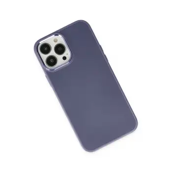 Newface iPhone 13 Pro Kılıf Asya Deri Silikon - Mor