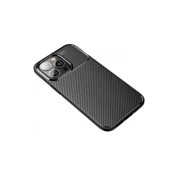 Newface iPhone 13 Pro Kılıf Auto Focus Karbon Kapak - Siyah