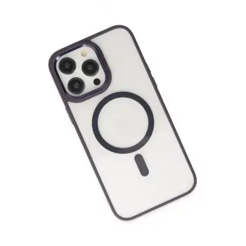 Newface iPhone 13 Pro Kılıf Room Magneticsafe Silikon - Derin Mor