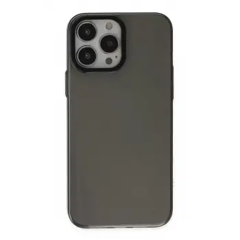 Newface Apple iPhone 13 Pro Max Kılıf Anka PC Sert Metal Kapak - Siyah