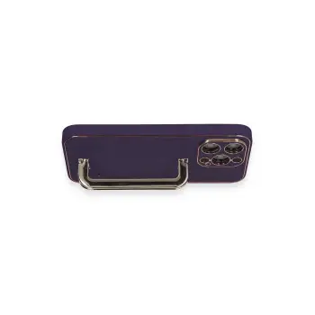 Newface iPhone 13 Pro Max Kılıf Coco Elit Kapak - Derin Mor