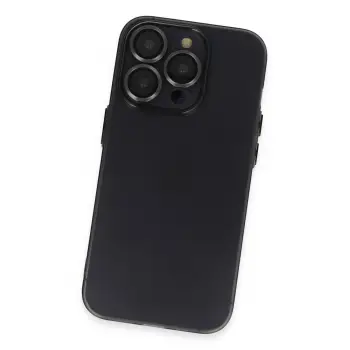 Newface iPhone 13 Pro Max Kılıf Luko Lens Silikon - Siyah