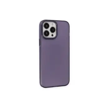 Newface iPhone 13 Pro Max Kılıf Modos Metal Kapak - Derin Mor