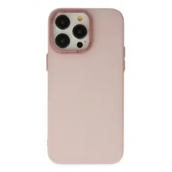Newface Apple iPhone 13 Pro Max Kılıf Modos Metal Kapak - Pembe