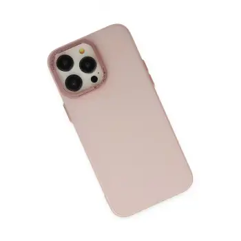 Newface iPhone 13 Pro Max Kılıf Modos Metal Kapak - Pembe
