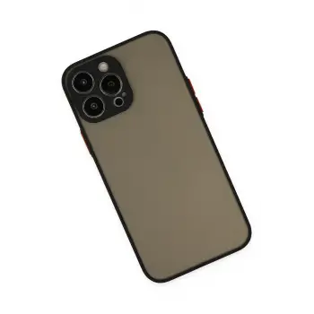 Newface iPhone 13 Pro Max Kılıf Montreal Silikon Kapak - Siyah