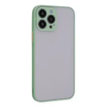Newface iPhone 13 Pro Max Kılıf Montreal Silikon Kapak - Turkuaz